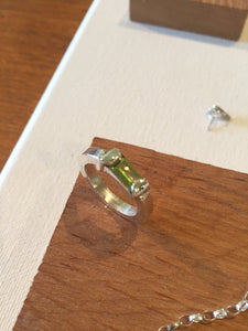 New beginnings - Sterling Silver Ring with a beautiful Peridot stone
